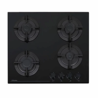 Plaque Enduro Encastrable 4 FEUX 60X60 a gaz NOIR Verre – Image 4