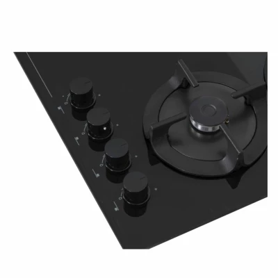 Plaque Enduro Encastrable 4 FEUX 60X60 a gaz NOIR Verre – Image 6
