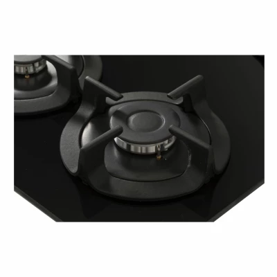 Plaque Enduro Encastrable 4 FEUX 60X60 a gaz NOIR Verre – Image 3