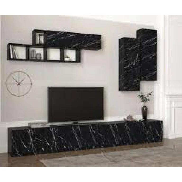 Enssemble carter tv unit noir T715-B603