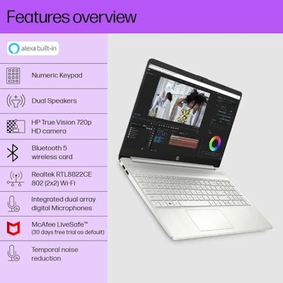 Laptop HP  intel cori7 12th generation 16gb 1tb ssd dos 15.6" silver – Image 3