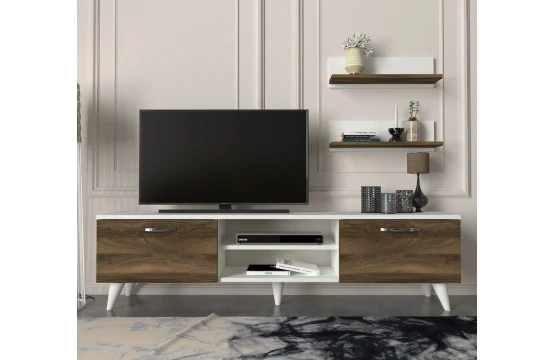Drema tv unit white walnut 1,80M MARON BLANC T709