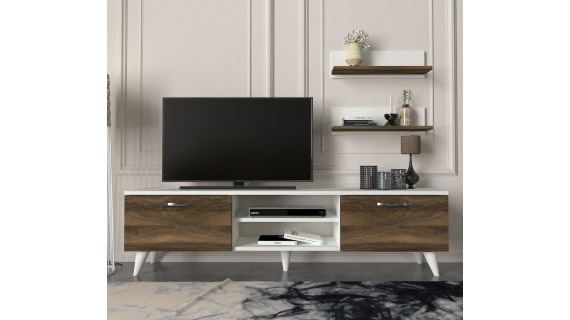 Drema tv unit white walnut 1,80M MARON BLANC T709
