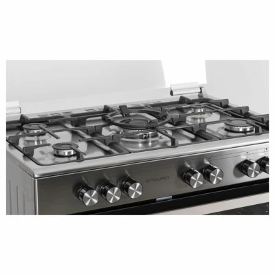 Cuisinière Enduro 5 Feux  A Gaz 90x60 Inox – Image 2