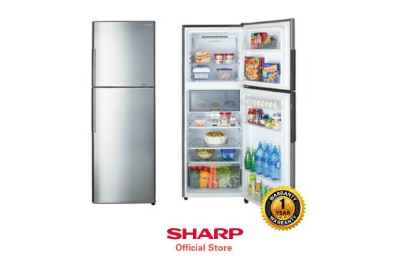 Refrigerateur Sharp 2 portes inverter silver
