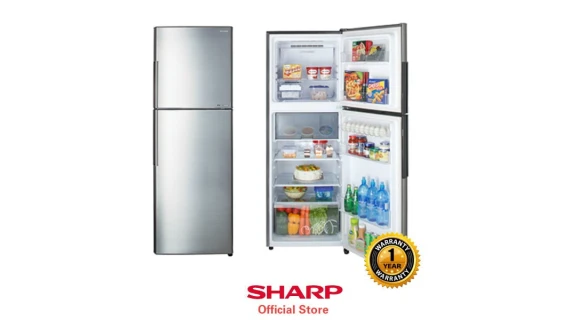 Refrigerateur Sharp 2 portes inverter silver