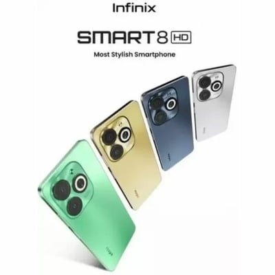 Infinix Smart 8 " pouces Rom 128 G ,Ram 4