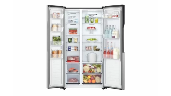 Réfrigérateur LG Side by Side 2 portes 519 Litres Silver – Image 4