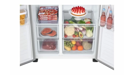Réfrigérateur LG Side by Side 2 portes 519 Litres Silver – Image 2