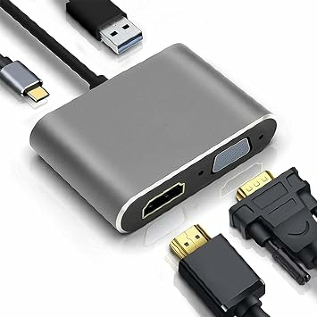 daptateur USB C vers HDMI VGA USB3.0