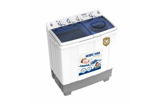 Machine à laver BRUHM 8 KG Semi Automatique BWT-080H