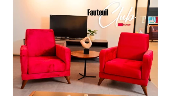 Fauteuil Club Rouge 1+1