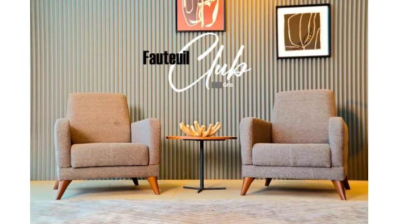 Fauteuil Club Gris 1+1