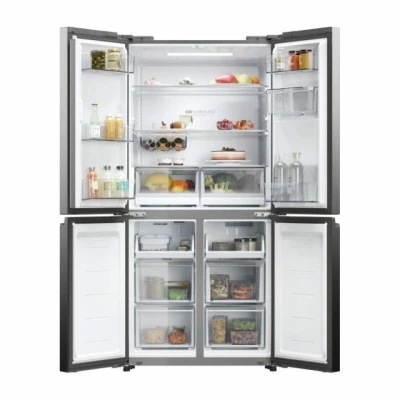 Réfrigérateur Haier Side by Side  4 Portes Avec Fontaine Silver – Image 3