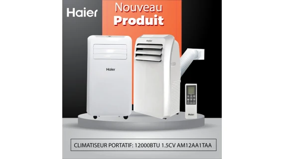 Climatiseur Haier Portatif 12000BTU 1.5CV Split mobile
