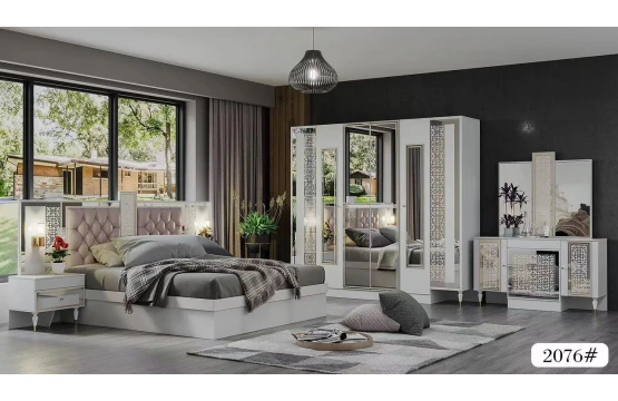 Ensemble Chambre à Coucher de Luxe - Modèle 2076#: Élégance Classique pour un Repos Raffiné