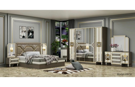 Chambre à coucher de luxe Complete model 2091#