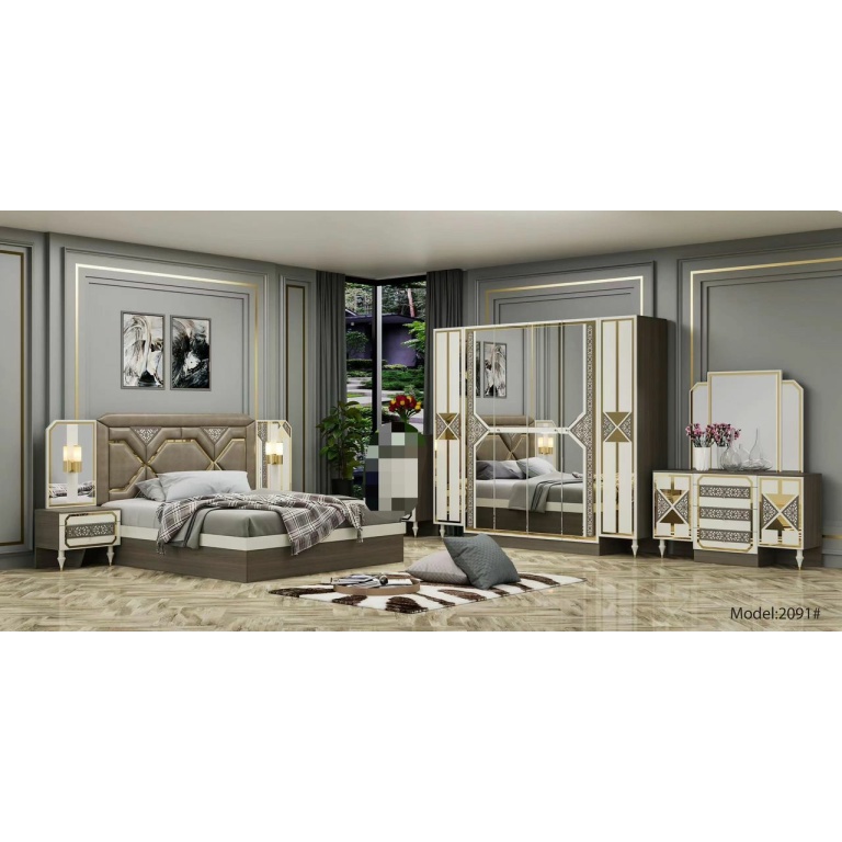 Chambre à coucher de luxe Complete model 2091#