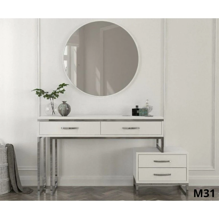 Table de maquillage Gratia avec miroir 1,20M