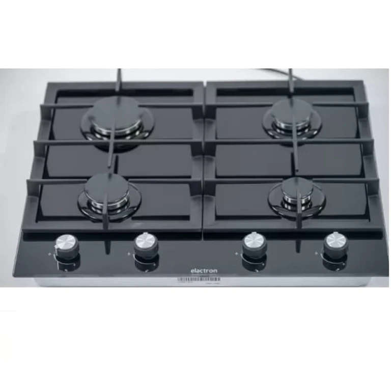 Plaque Elactron Encastrable 4 Feux 60X60 A Gaz Mirroir