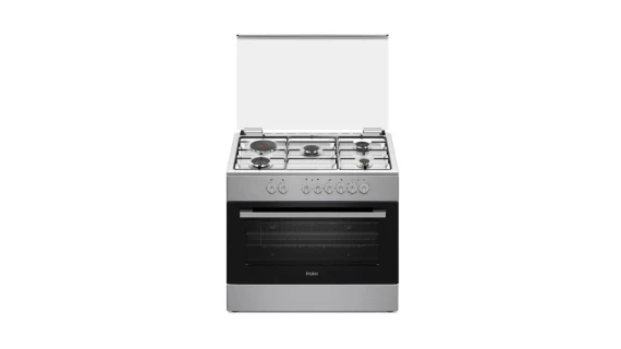 Cuisinière Haier Mixte 5 Feux 90X60 4F a Gaz 1Feux Electrique Inox