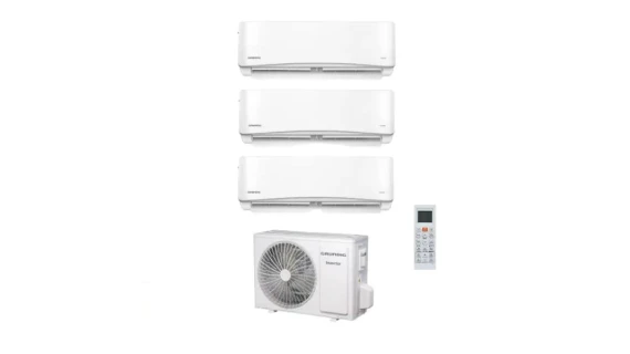 Split Multi Grunding Triple EVAP (02 EVAP 9000BTU + EVAP 12000BTU ) 3000BTU