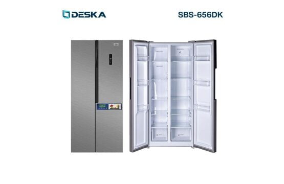 Réfrigérateur Deska Side By Side 2 Portes Inverter Silver
