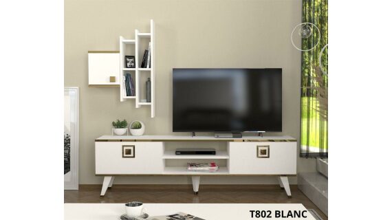 Meuble TV Gloss Unit Blanc T802