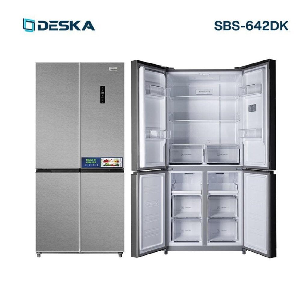 Réfrigérateur Deska Side By Side 4 Portes Inverter Silver SBS-642DK