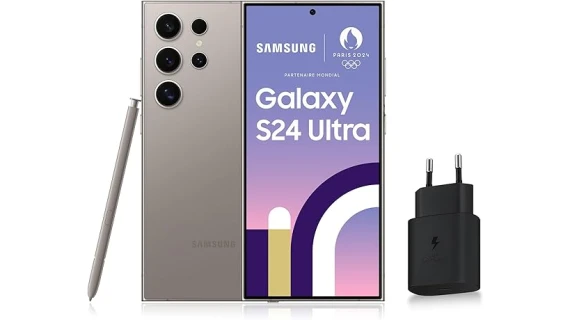 Samsung Galaxy S24 ULTRA , Chargeur secteur rapide 25W inclus, 5G,Ram 12 Go - Rom 256 Go