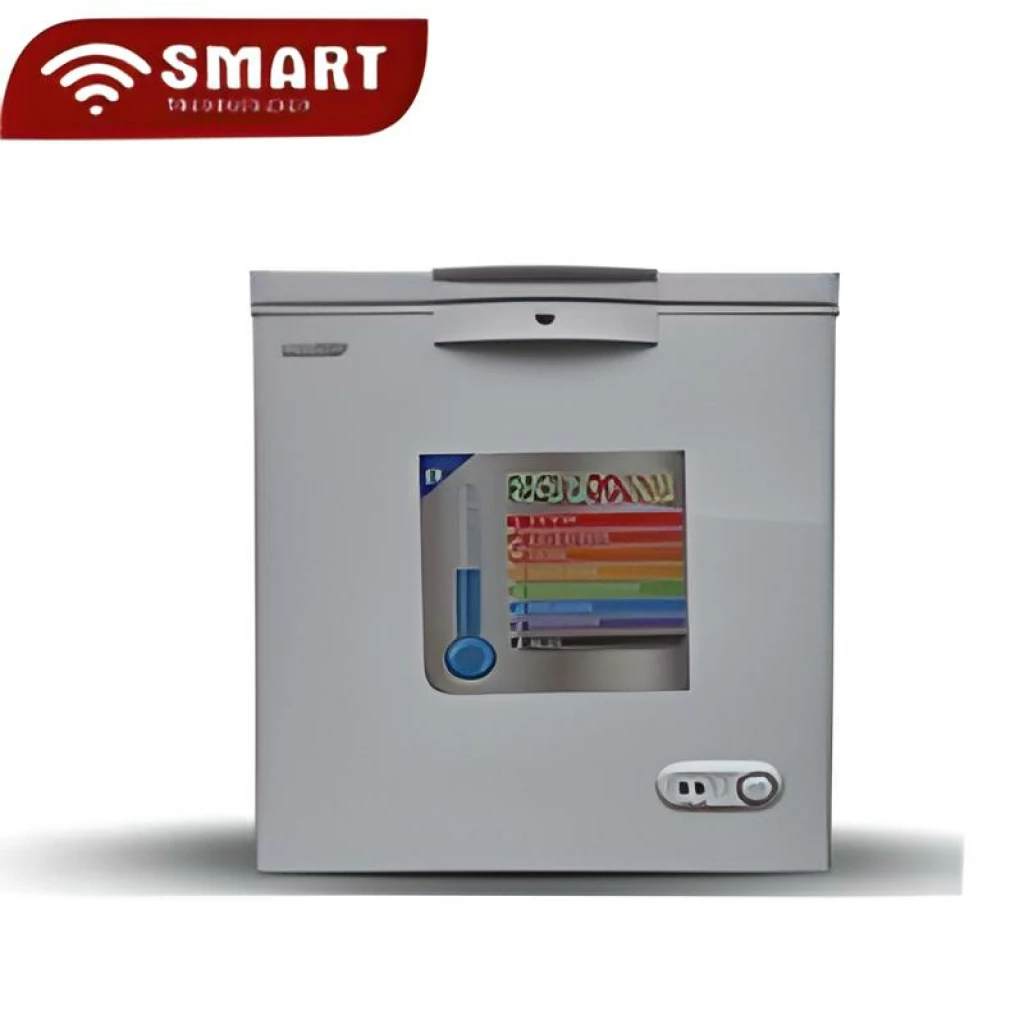 Congélateur Smart Technology Horizontal 230 litres Brut Avec Vitre Silver STCC-230