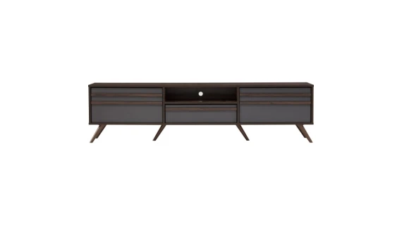 BLACKBURN Meuble TV COLUMBIA/Gris Fonce ref 336024