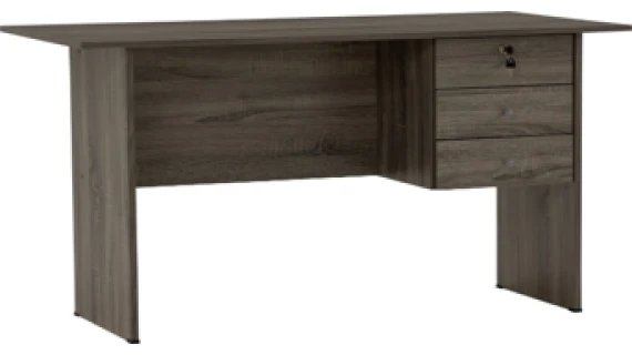 Table de bureau - Écritoire à 4 pieds -Bureau d'écriture -Table d'ordinateur - Table de travail ECO 4' FLETON OAK