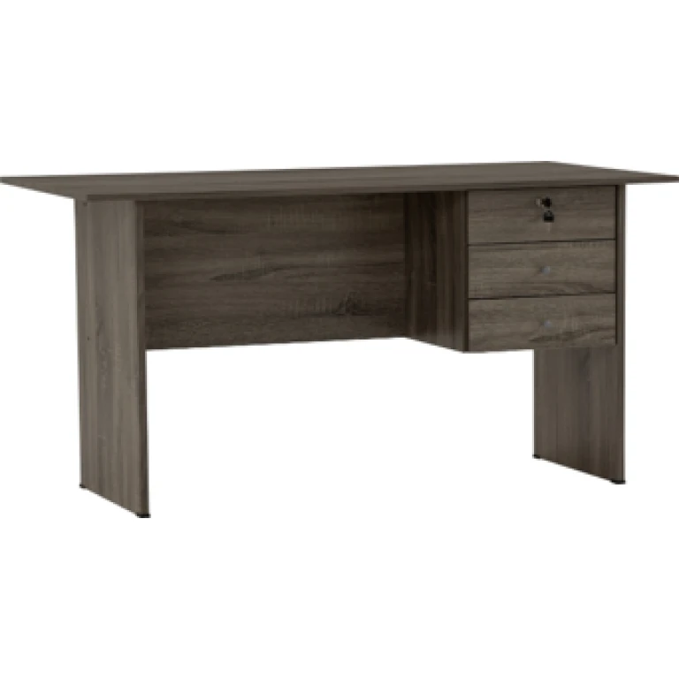 Table de bureau - Écritoire à 4 pieds -Bureau d'écriture -Table d'ordinateur - Table de travail ECO 4' FLETON OAK