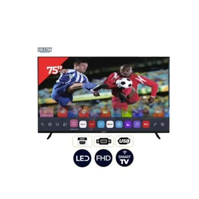 Télévision Solstar 75" pouces SMART TV Android UHD 4K