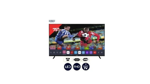 Télévision Solstar 75" pouces SMART TV Android UHD 4K