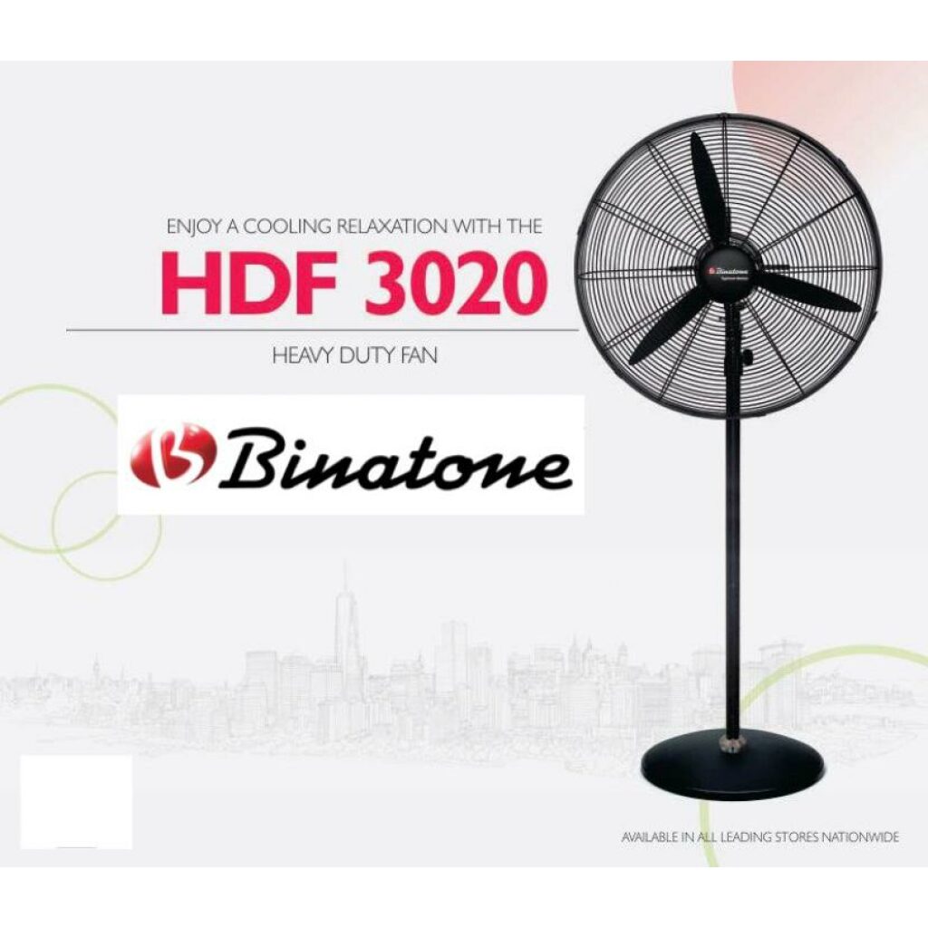 Ventilateur Binatone Industriel Sur Pied En Fer HDF-3020