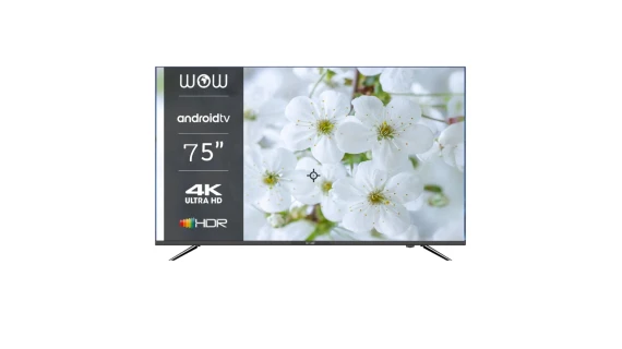 Téléviseur Wow 75" pouces SMART TV Android WA755U7200C3