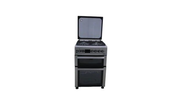 Cuisinière Astech dimension 60x60 4 Feux Gaz 2 Four Electrique Avec 2 Portes CK69DDGZ-ELF