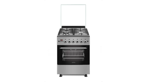 Cuisinière Astech dimension 60x60 4 Feux Full Option Ventilo + Ecran CK64GAZF