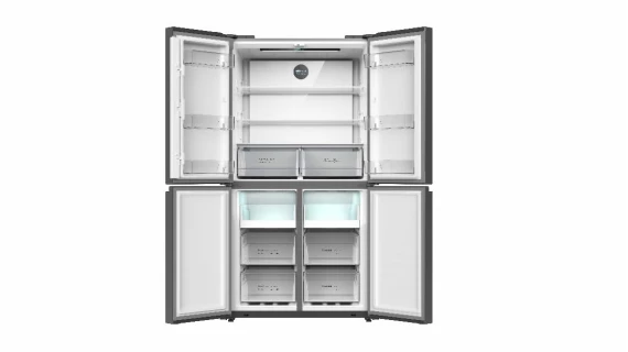 Refrigerateur Astech Side By Side 4 Portes  NO FROST Silver FSS673FD-IN – Image 3