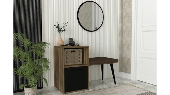 Blume Commode à miroir Noyer-Noir M33