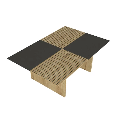 Table basse Venita en saphir - anthracite 90x60x33.8cm – Image 6