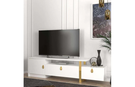 Meuble TV Aramis Blanc - Or