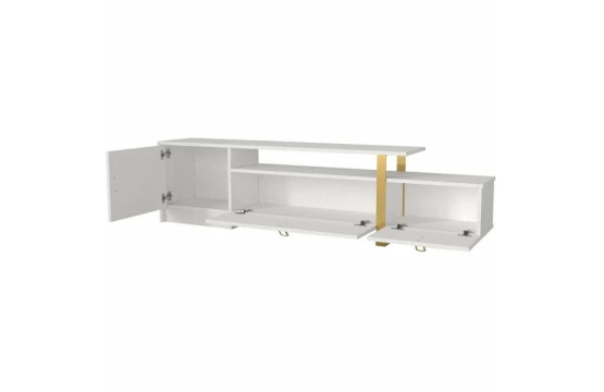 Meuble TV Aramis Blanc - Or