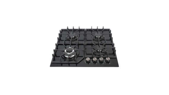 Plaque Technolux 4FEUX 60X60 A GAZ Noir TEC4GI