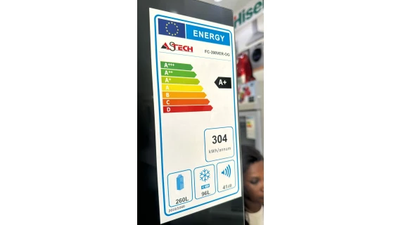 Refrigerateur Astech Combine 4 Tiroirs Black FC398VER-OG – Image 5