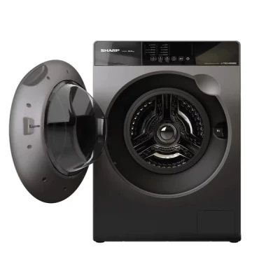 Machine à Laver SHARP 12.5 KG PRO INVERTER Gris/Noir ES-FP1252KJZ-S – Image 3