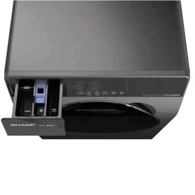 Machine à Laver SHARP 12.5 KG PRO INVERTER Gris/Noir ES-FP1252KJZ-S – Image 4