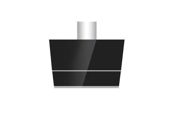 Hotte de Cuisine TECHNOLUX 60X60 Avec Sortie Verre Noir BG